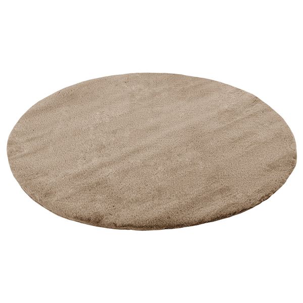 Badematte Rabbit Light Rund - Polyester - Ø 100 cm - Beige