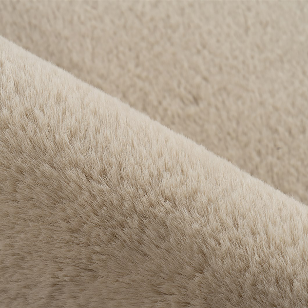 Badematte Rabbit Light Rund - Polyester - Ø 100 cm - Beige