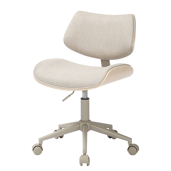 Bürodrehstuhl DICMO - Chenille / Eisen - Beige