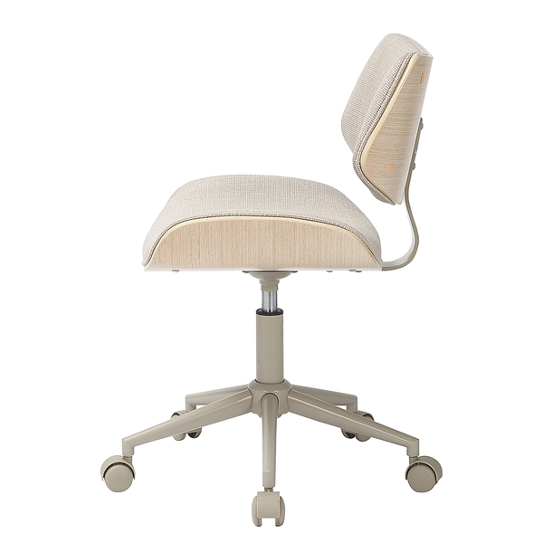 Bürodrehstuhl DICMO - Chenille / Eisen - Beige