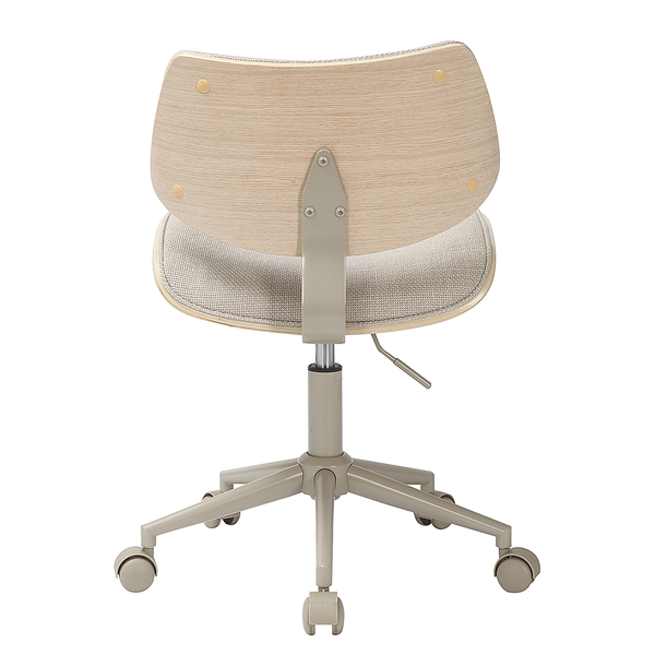 Bürodrehstuhl DICMO - Chenille / Eisen - Beige