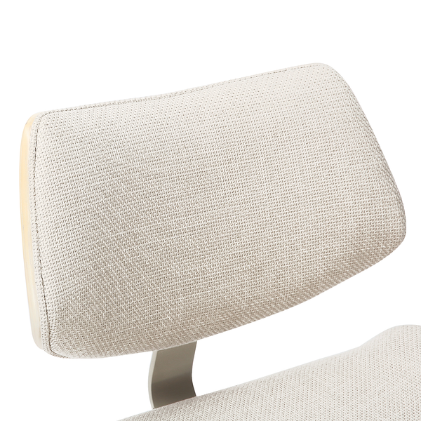 Bürodrehstuhl DICMO - Chenille / Eisen - Beige