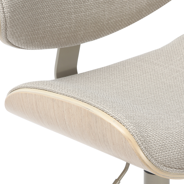 Bürodrehstuhl DICMO - Chenille / Eisen - Beige