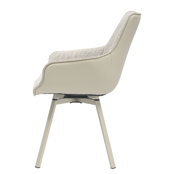 Armlehnenstuhl RAKOA 2er-Set - Beige