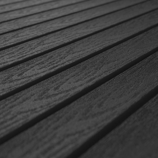 Gartenküchentisch Portol - Aluminium / Kunststoff - Schwarz