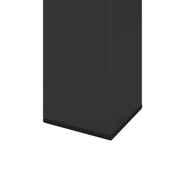 Gartenküchenecktisch Portol - Aluminium / Kunststoff - Schwarz