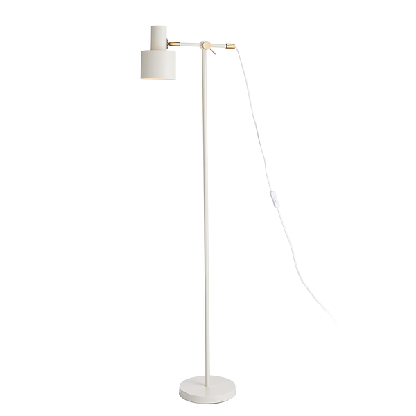 Stehleuchte ISAK - Eisen - 1-flammig - Creme