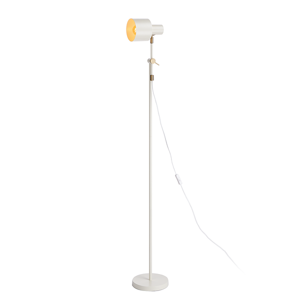 Stehleuchte ISAK - Eisen - 1-flammig - Creme