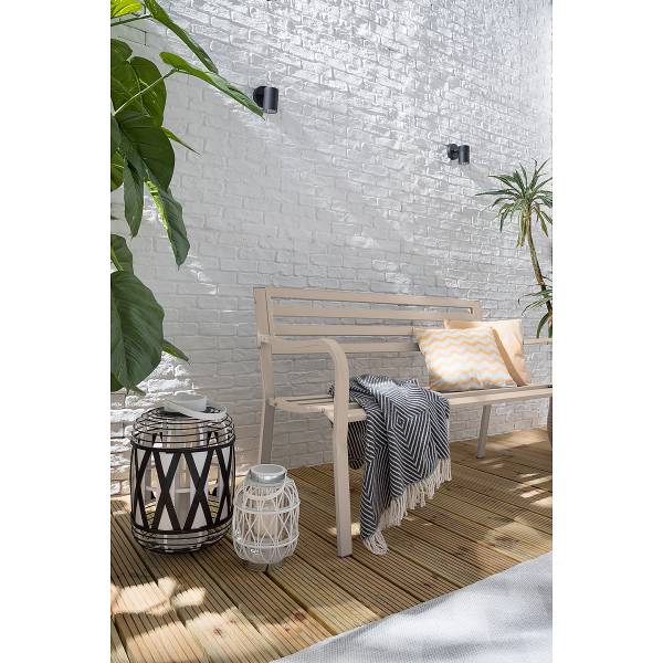 Gartenbank Sophy - Stahl - Beige