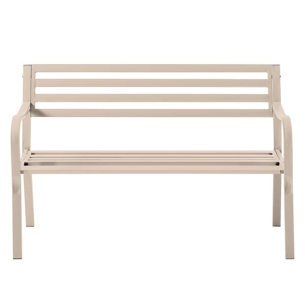 Gartenbank Sophy - Stahl - Beige