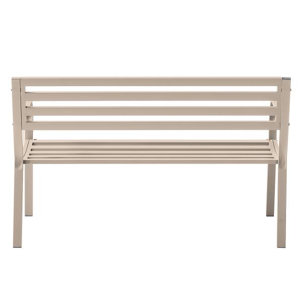Gartenbank Sophy - Stahl - Beige