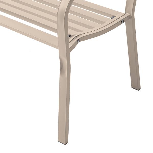 Gartenbank Sophy - Stahl - Beige