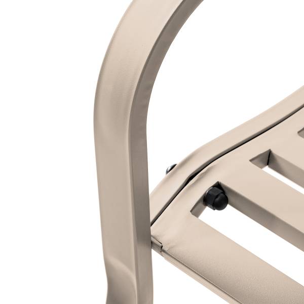 Gartenbank Sophy - Stahl - Beige