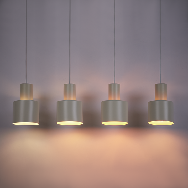 Pendelleuchte ISAK - Eisen - 4-flammig - Creme