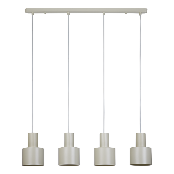 Pendelleuchte ISAK - Eisen - 4-flammig - Creme