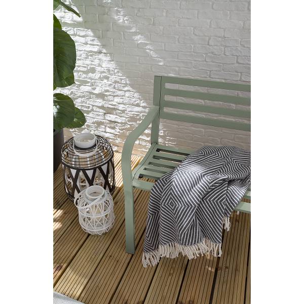 Gartenbank Sophy - Stahl - Salbei