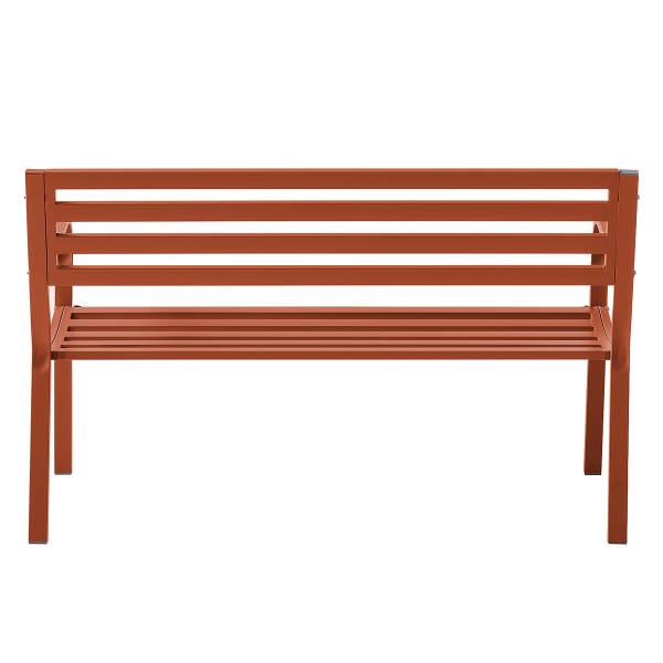 Gartenbank Sophy - Stahl - Terracotta