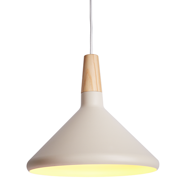 Hängeleuchte SCANDICE - Eisen / Kiefernholz - 1-flammig