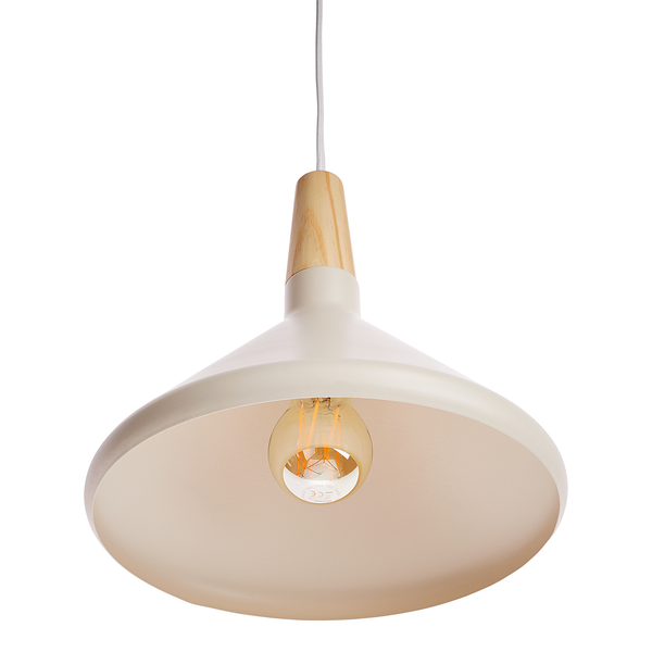 Hängeleuchte SCANDICE - Eisen / Kiefernholz - 1-flammig