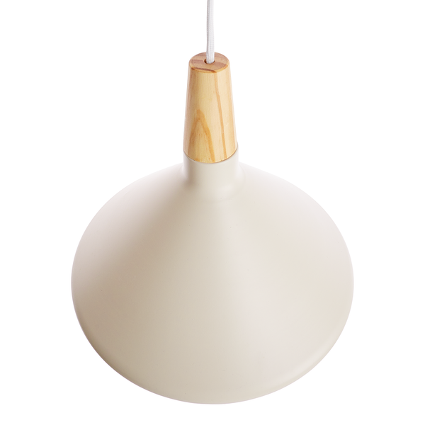 Hängeleuchte SCANDICE - Eisen / Kiefernholz - 1-flammig