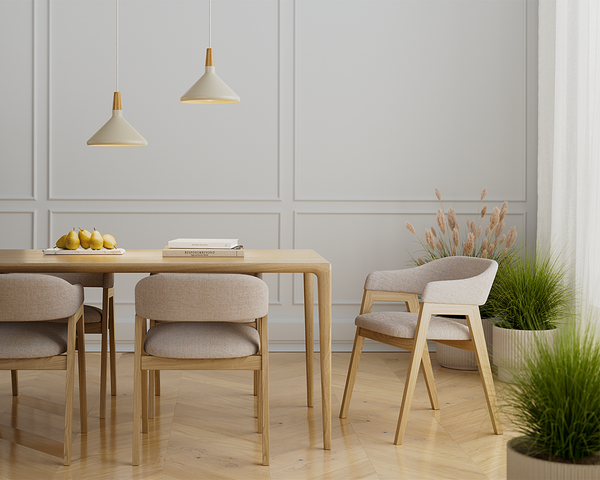 Hängeleuchte SCANDICE - Eisen / Kiefernholz - 1-flammig