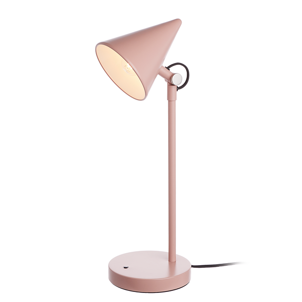 Tischleuchte SCANDICE - Eisen - 1-flammig - Rosa