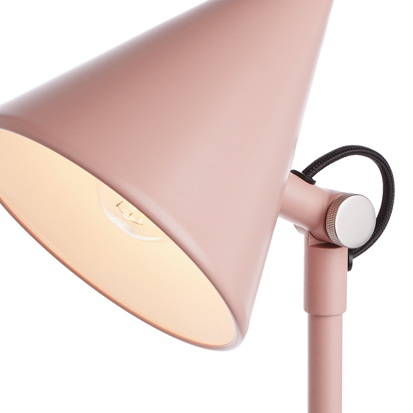 Tischleuchte SCANDICE - Eisen - 1-flammig - Rosa