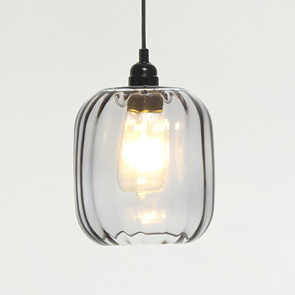 Hängeleuchte Gloria 125 - Glas - 1-flammig - Grau