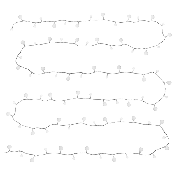 Lichterkette SNOW BULBS - Kupfer / ABS / Polyvinyl - Weiß