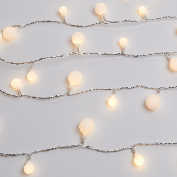 Lichterkette SNOW BULBS - Kupfer / ABS / Polyvinyl - Weiß