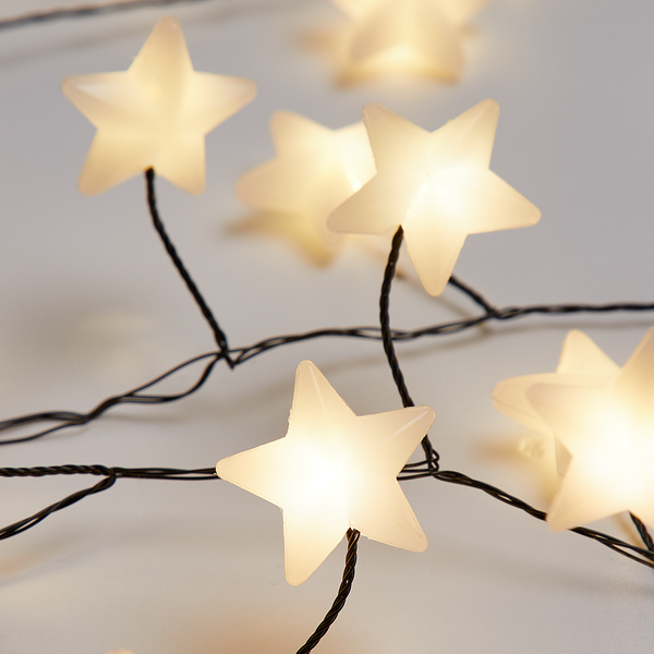 Lichterkette STAR LIGHTS - Kupfer / ABS / Polyvinyl - Schwarz