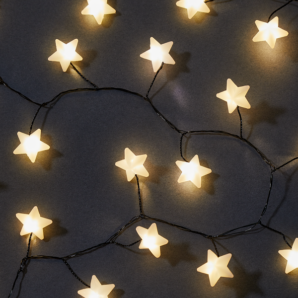 Lichterkette STAR LIGHTS - Kupfer / ABS / Polyvinyl - Schwarz
