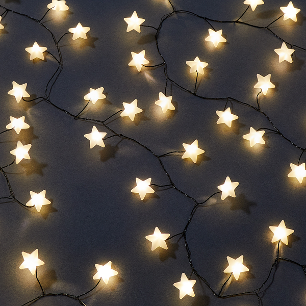 Lichterkette STAR LIGHTS - Kupfer / ABS / Polyvinyl - Schwarz