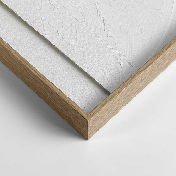 Wandbild Relief Mars - MDF Rahmen - 70 x 100 cm - Weiß