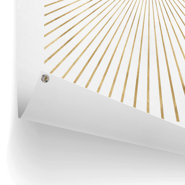 Outdoor-Poster Goldene Sonne - PVC - Gold - 60 x 80 cm