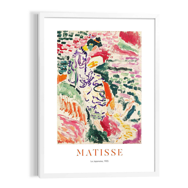 Gerahmtes Bild Matisse La Japonaise - Multicolor - 50 x 70 cm