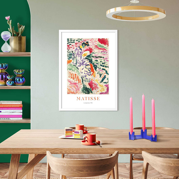 Gerahmtes Bild Matisse La Japonaise - Multicolor - 50 x 70 cm