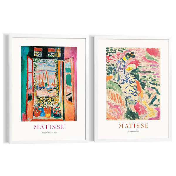 Kunstdruck-Set Matisse Window  2-teilig - Multicolor - 50 x 70 cm