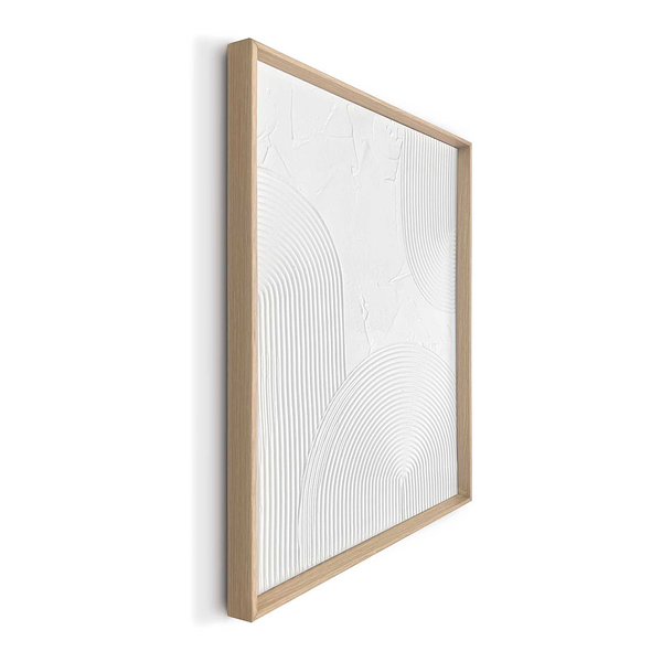 Wandbild relief Thin Comb - 30 x 40 cm - Weiß
