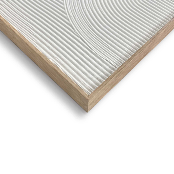 Wandbild relief Thin Comb - 30 x 40 cm - Weiß