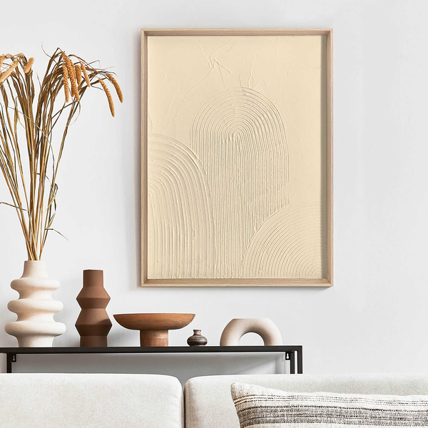 Wandbild Gewölbe - 30 x 40 cm - Beige