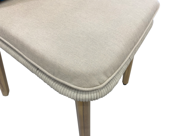 Gartensessel Lasia - Akazie massiv / Polyester - Beige