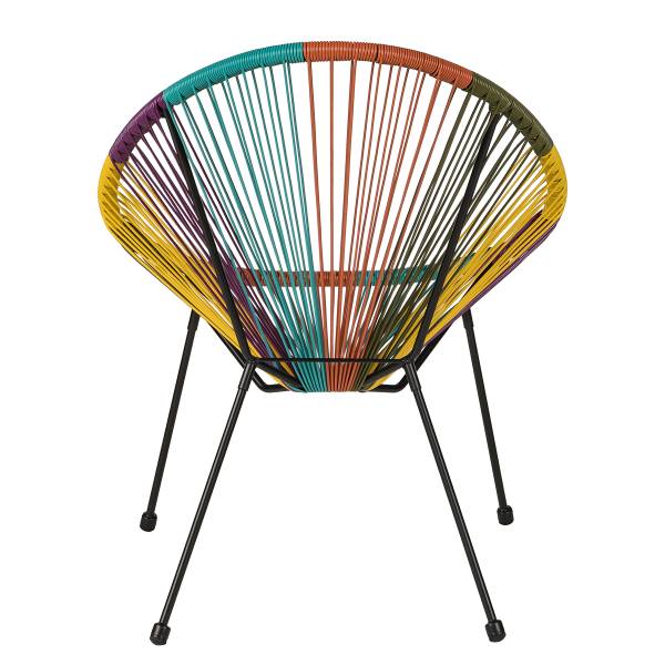 Sitzgruppe Copacabana 3-teilig - Stahl / Polyrattan - Multicolor