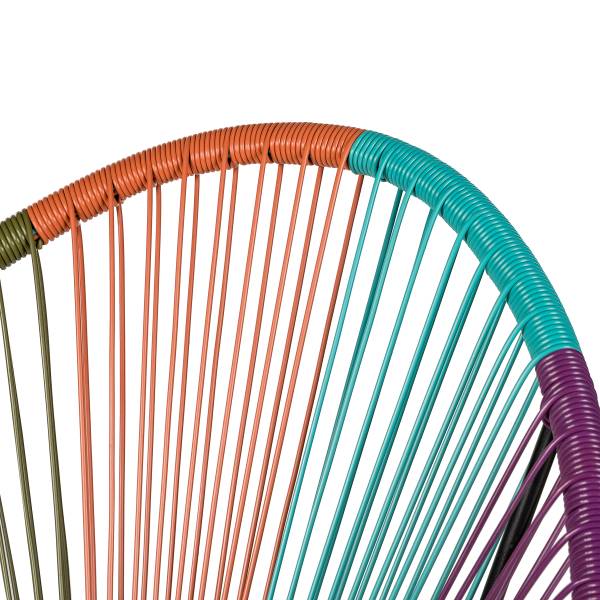 Sitzgruppe Copacabana 3-teilig - Stahl / Polyrattan - Multicolor