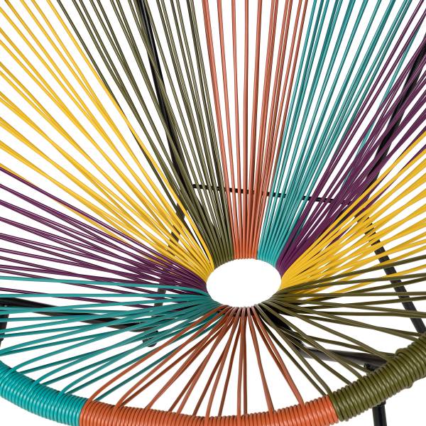 Sitzgruppe Copacabana 3-teilig - Stahl / Polyrattan - Multicolor