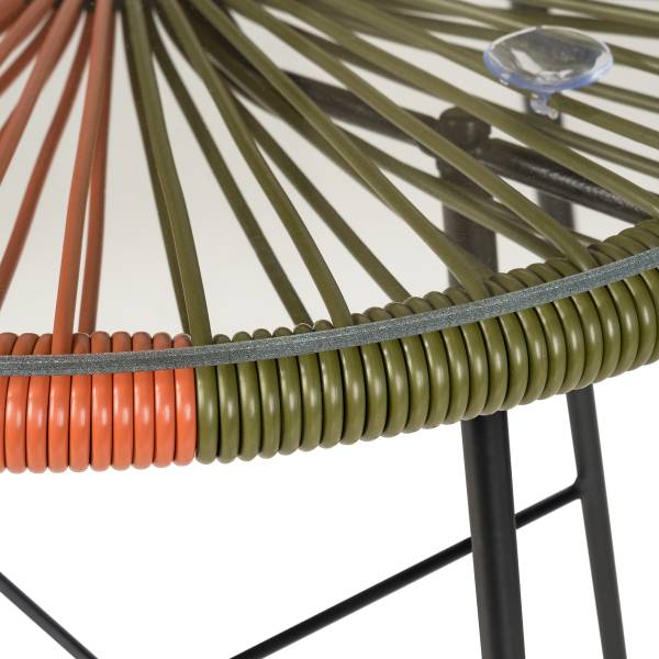 Sitzgruppe Copacabana 3-teilig - Stahl / Polyrattan - Multicolor