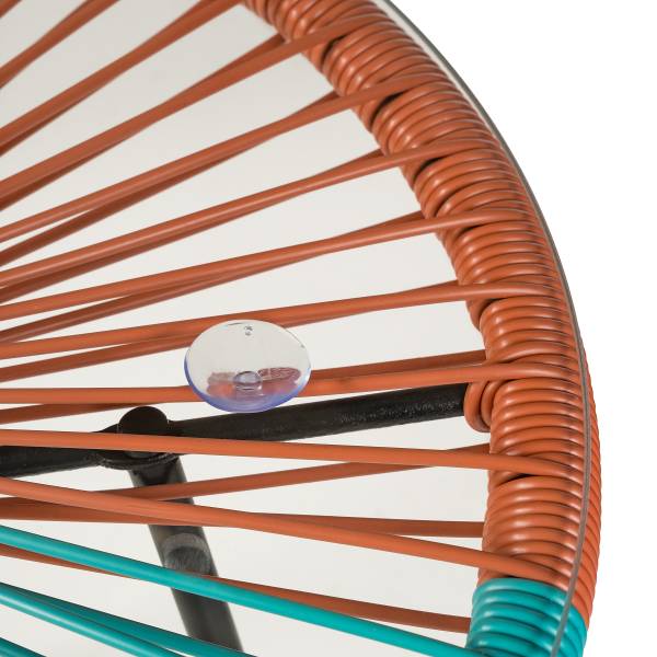 Sitzgruppe Copacabana 3-teilig - Stahl / Polyrattan - Multicolor