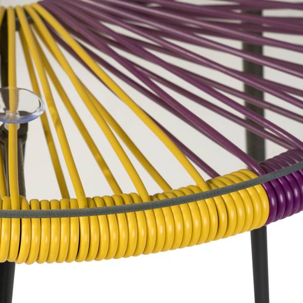 Sitzgruppe Copacabana 3-teilig - Stahl / Polyrattan - Multicolor