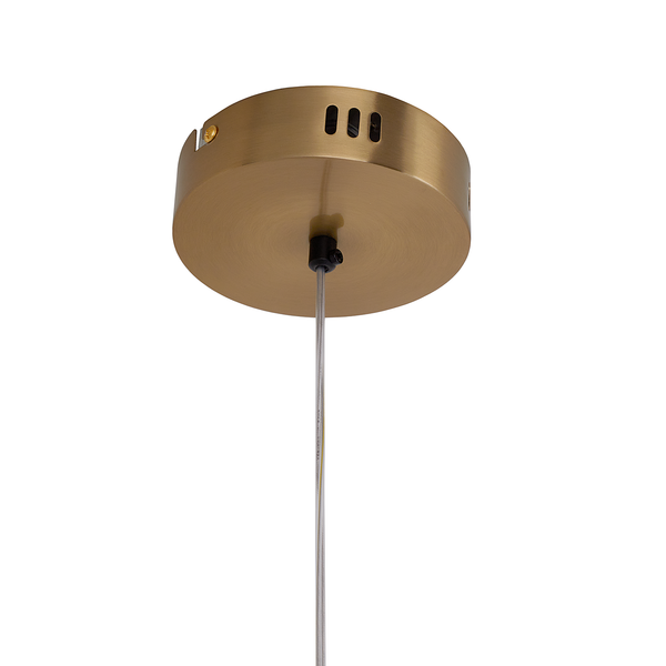 Pendelleuchte EXEMLAR Smoky - Rauchglas / Aluminium - 1-flammig