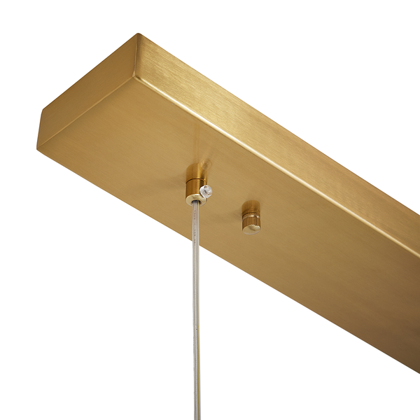 Pendelleuchte EXEMLAR - Farbglas / Aluminium - 3-flammig - Flammenanzahl: 3